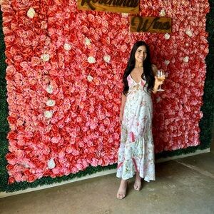 Zara floral maxi dress